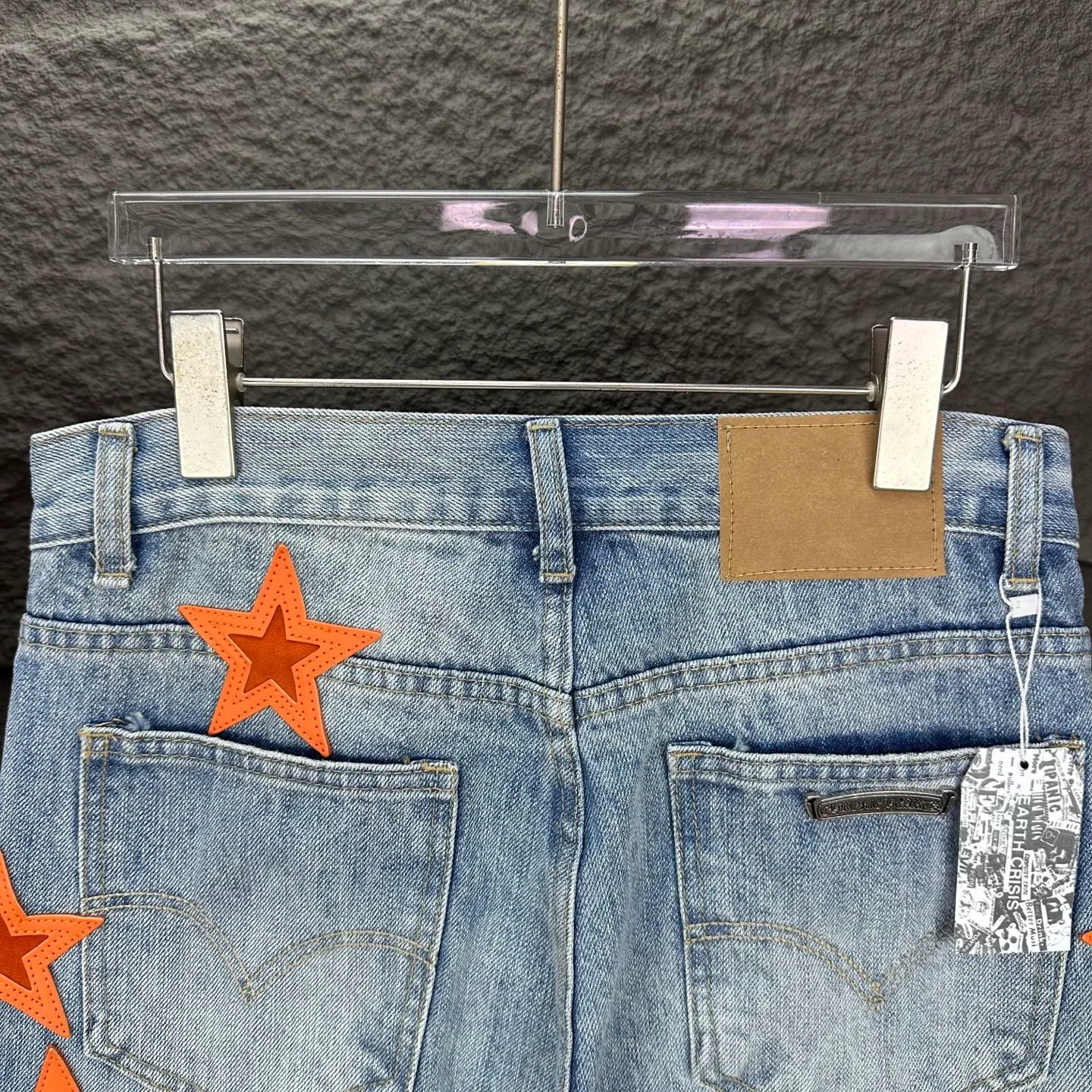 P290 GALLERY DEPT. Co-branded 2025 new limited edition orange star patchwork couple style washed loose jeans 🔥High version🔥High version🔥 Top ceiling quality Styles with different washed textures are very friendly to people with thin legs and thick legs. The straight and loose version is very flattering to the leg shape. Moderate length that never goes out of style, easy and casual to match, basic styling for various styles, a must-have in the wardrobe! The fabric is stiff but also makes the upper body soft without losing texture. The washing process is even more perfect. It is a must-have item for everyone! ! ! Washed wheat, hang tag, pants label, three complete labels, color: blue, size: 28, 30, 32, 34, 36 (five sizes)